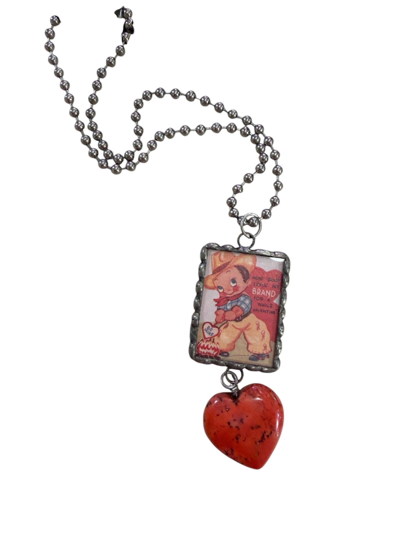 My Brand Valentine Necklace - ivyandlavyboutique Art by Amy
