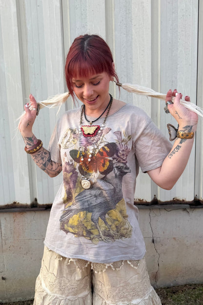 Mystic Raven Moon Dance Tee - ivyandlavyboutique Jaded Gypsy