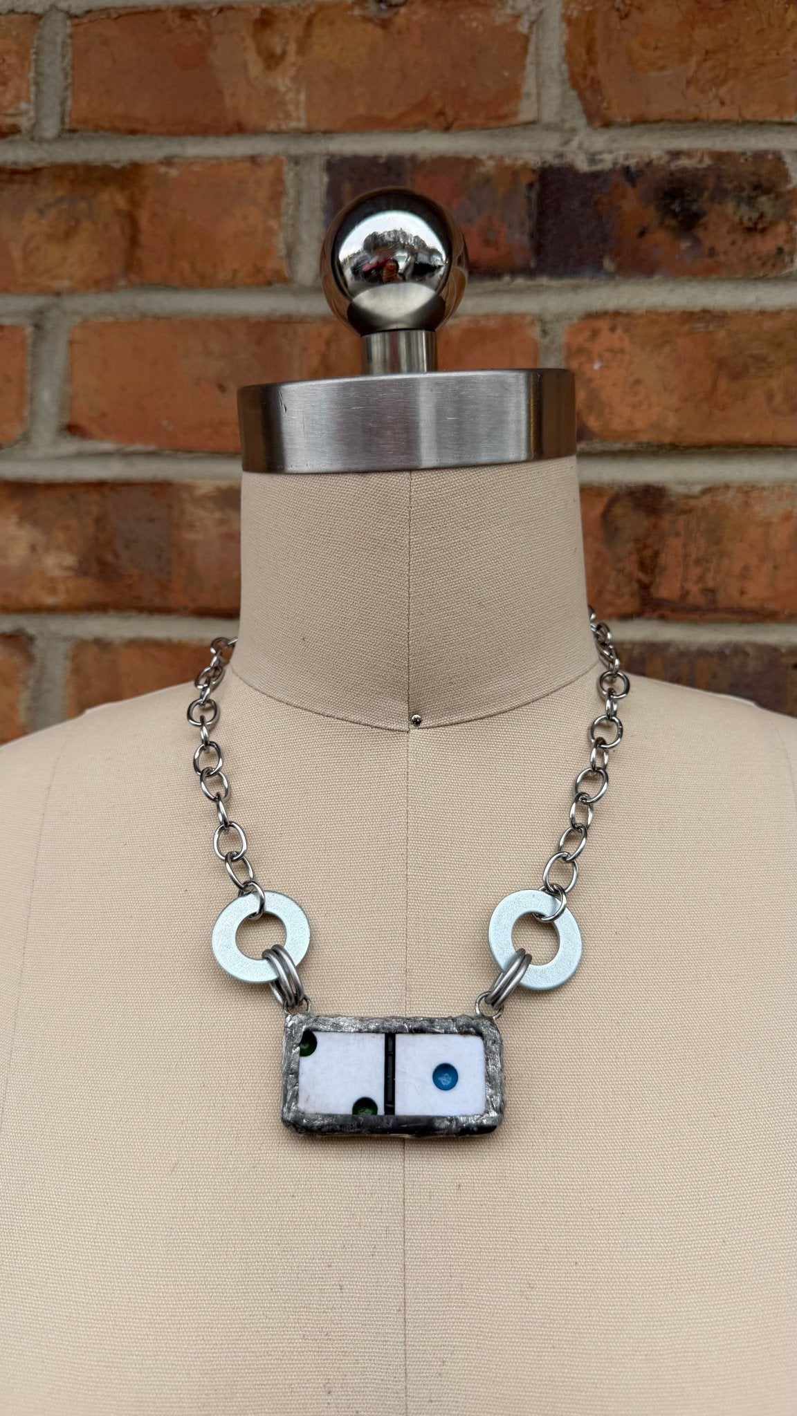 Naughty Sayings Domino Necklace - 3 G - B - ivyandlavyboutique ivyandlavyboutique