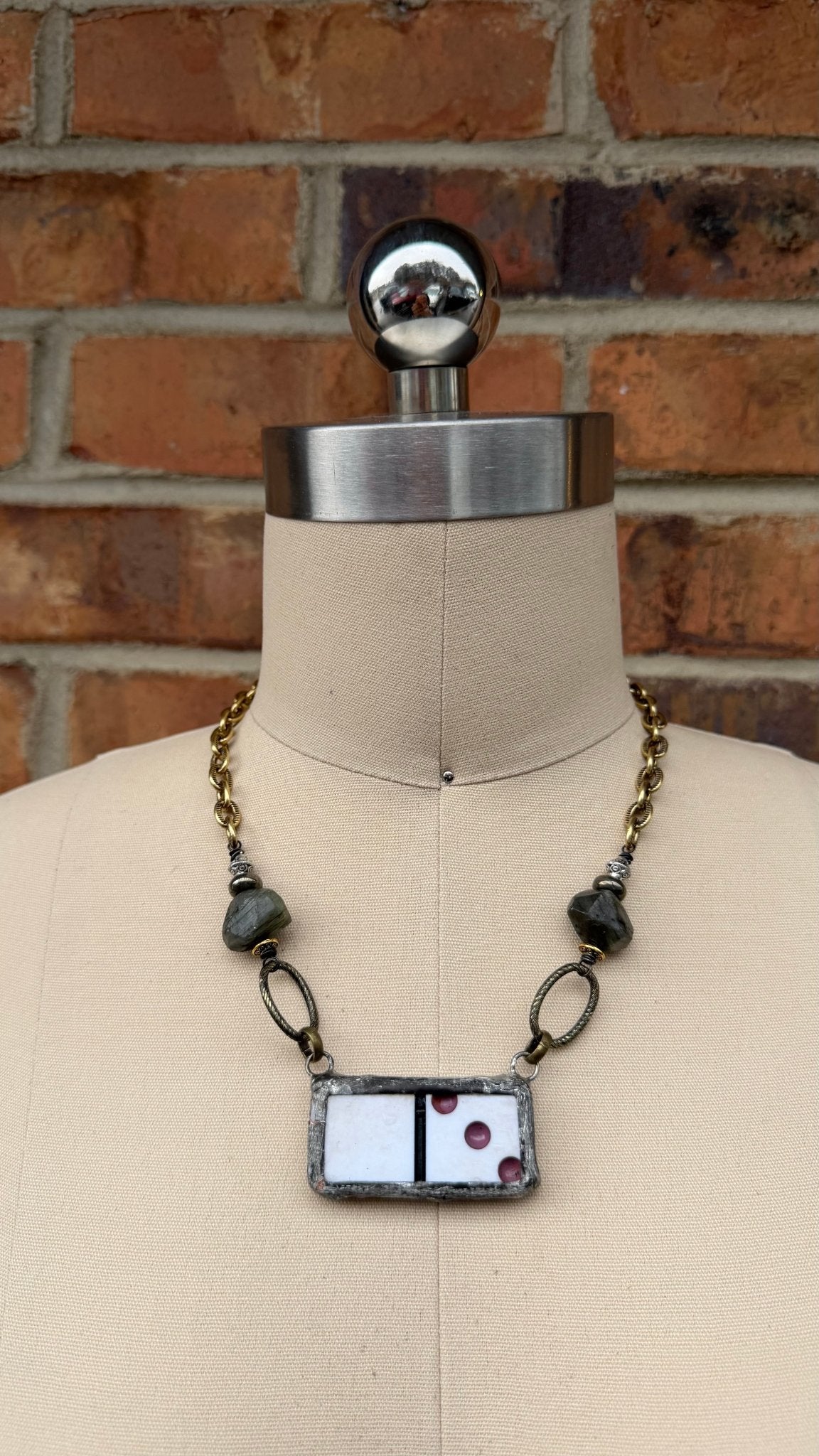 Naughty Sayings Domino Necklace - 3 P - ivyandlavyboutique ivyandlavyboutique