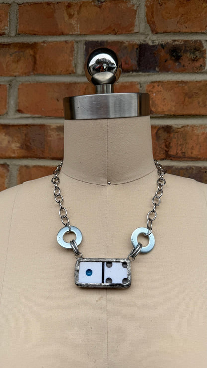 Naughty Sayings Domino Necklace - 5 B - G - ivyandlavyboutique ivyandlavyboutique
