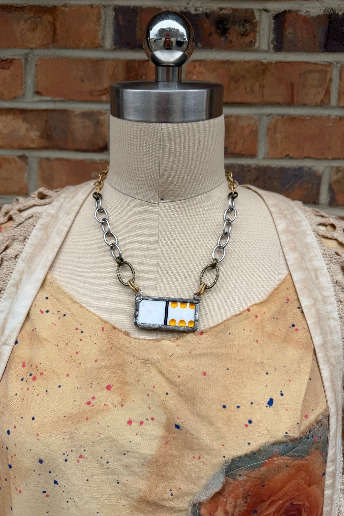 Naughty Sayings Domino Necklace -  6 Y - ivyandlavyboutique ivyandlavyboutique