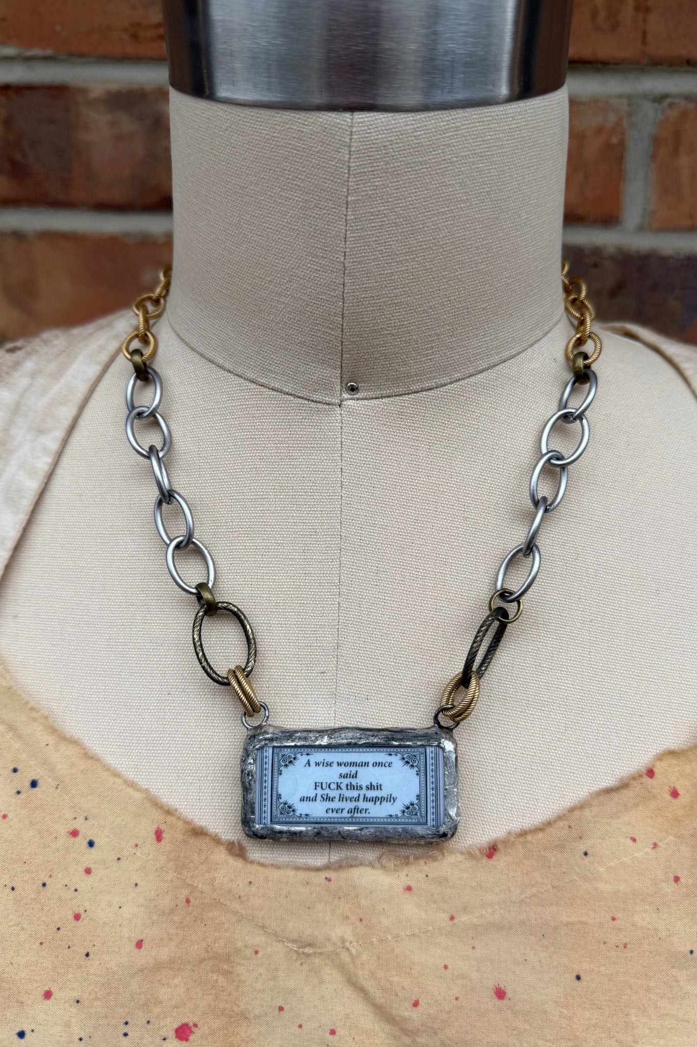 Naughty Sayings Domino Necklace -  7 - ivyandlavyboutique ivyandlavyboutique