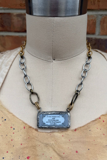 Naughty Sayings Domino Necklace -  7 - ivyandlavyboutique ivyandlavyboutique
