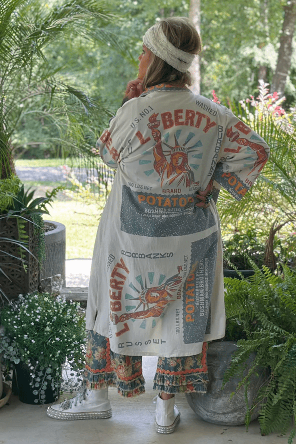 Never Ending Fields Duster in Liberty - ivyandlavyboutique Jaded Gypsy