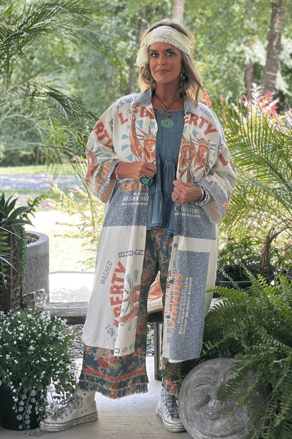 Never Ending Fields Duster in Liberty - ivyandlavyboutique Jaded Gypsy