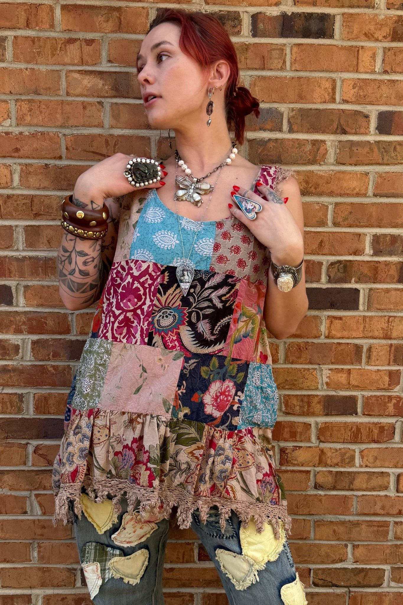 Night Garden Tank - ivyandlavyboutique Jaded Gypsy