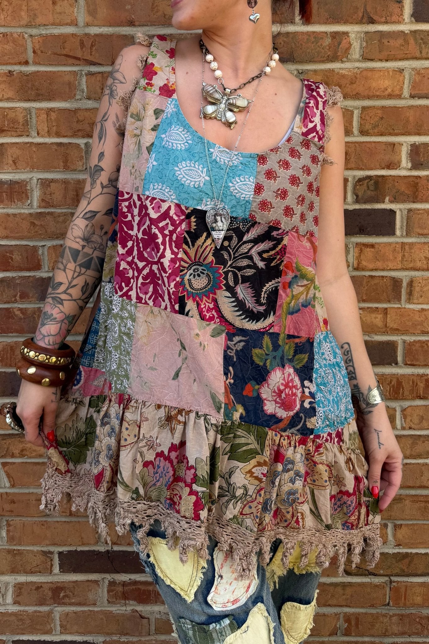 Night Garden Tank - ivyandlavyboutique Jaded Gypsy