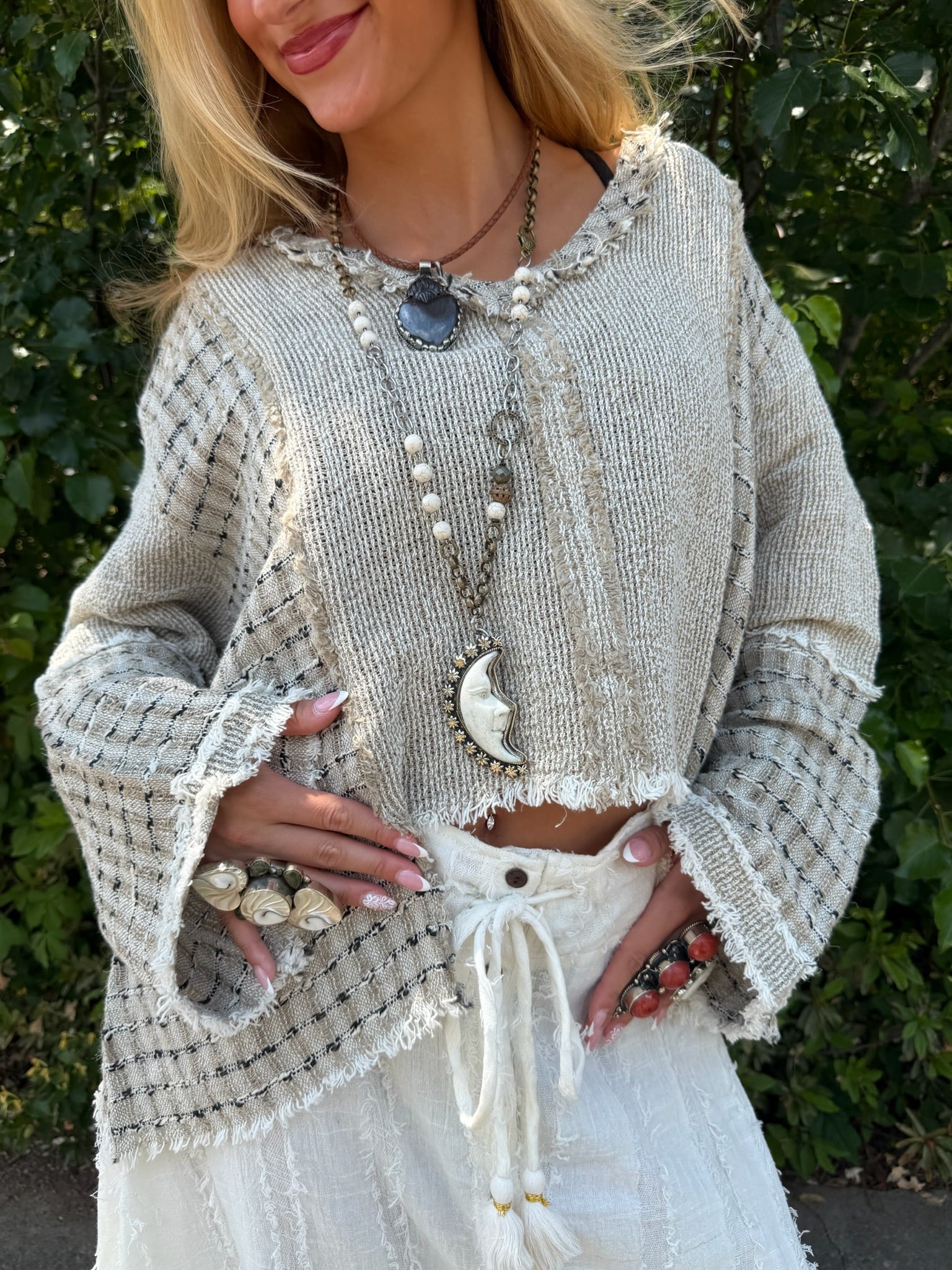 Night Watch Moon Handmade Necklace - ivyandlavyboutique ivyandlavyboutique