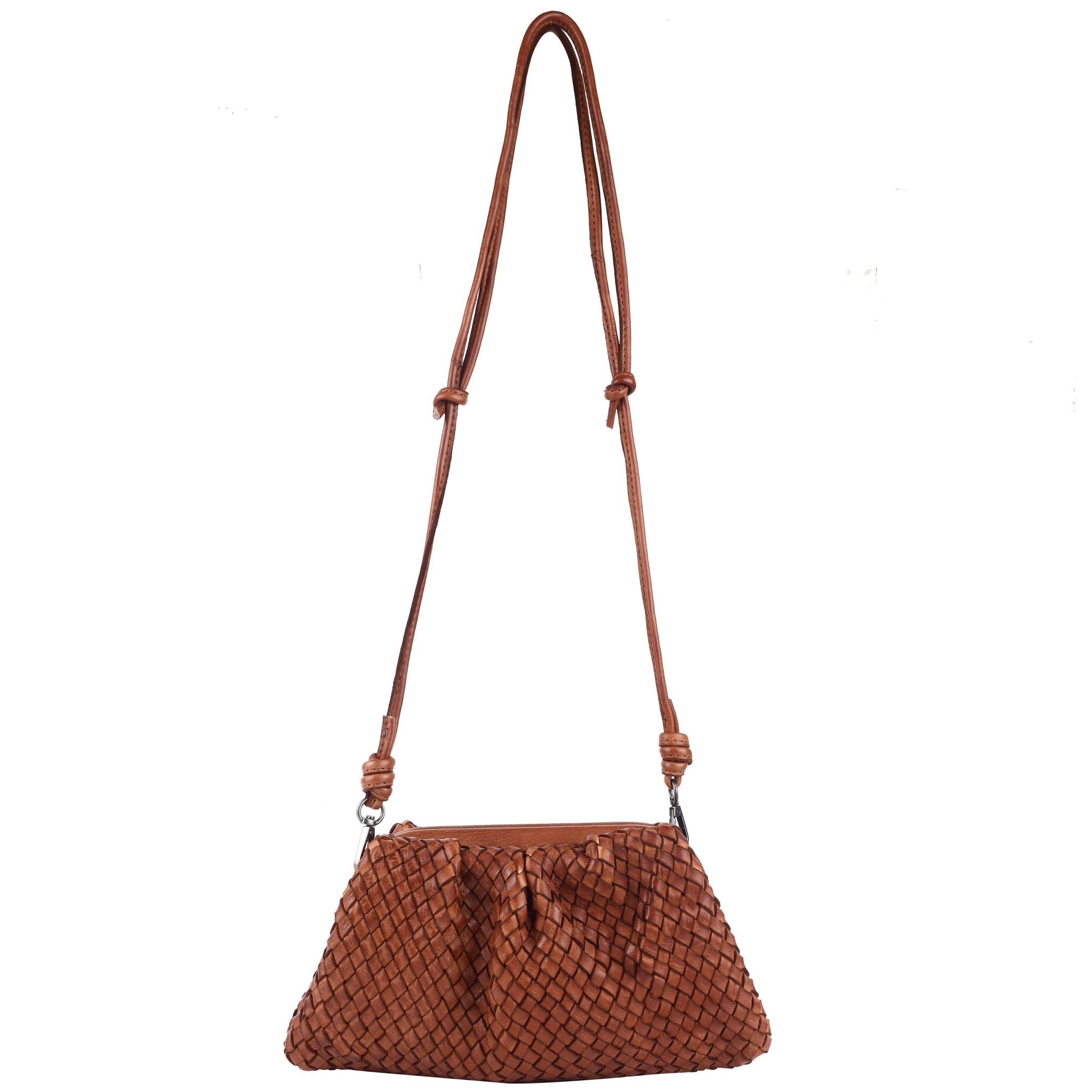Noble Handcrafted Leather Crossbody Bags: Cognac - ivyandlavyboutique Latico Leathers