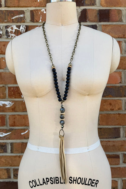Not So Plain Jane Drop Necklace - ivyandlavyboutique Scooples Jewelry