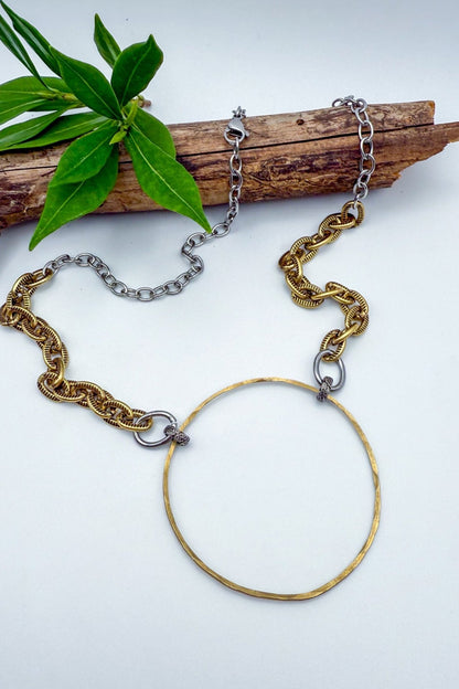 O - Ring Mix Metal Choker - ivyandlavyboutique Spirit Lala