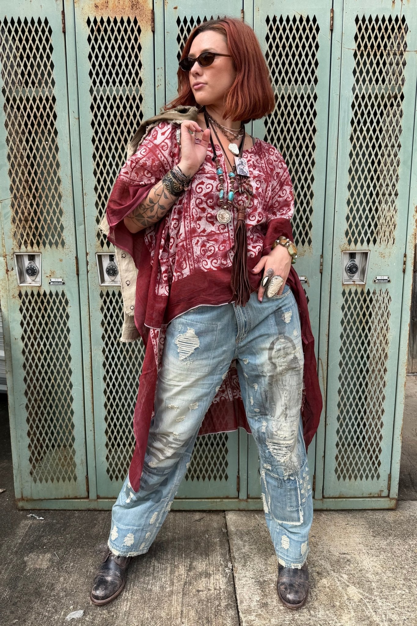 On The Go Tunic - Wine - ivyandlavyboutique Jaded Gypsy