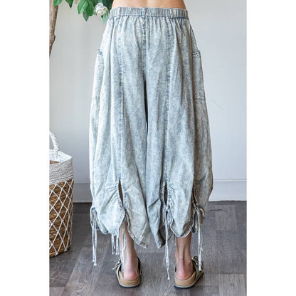 On the Run Cinched Capri Pants in Baby Blue - ivyandlavyboutique Oli&Hali