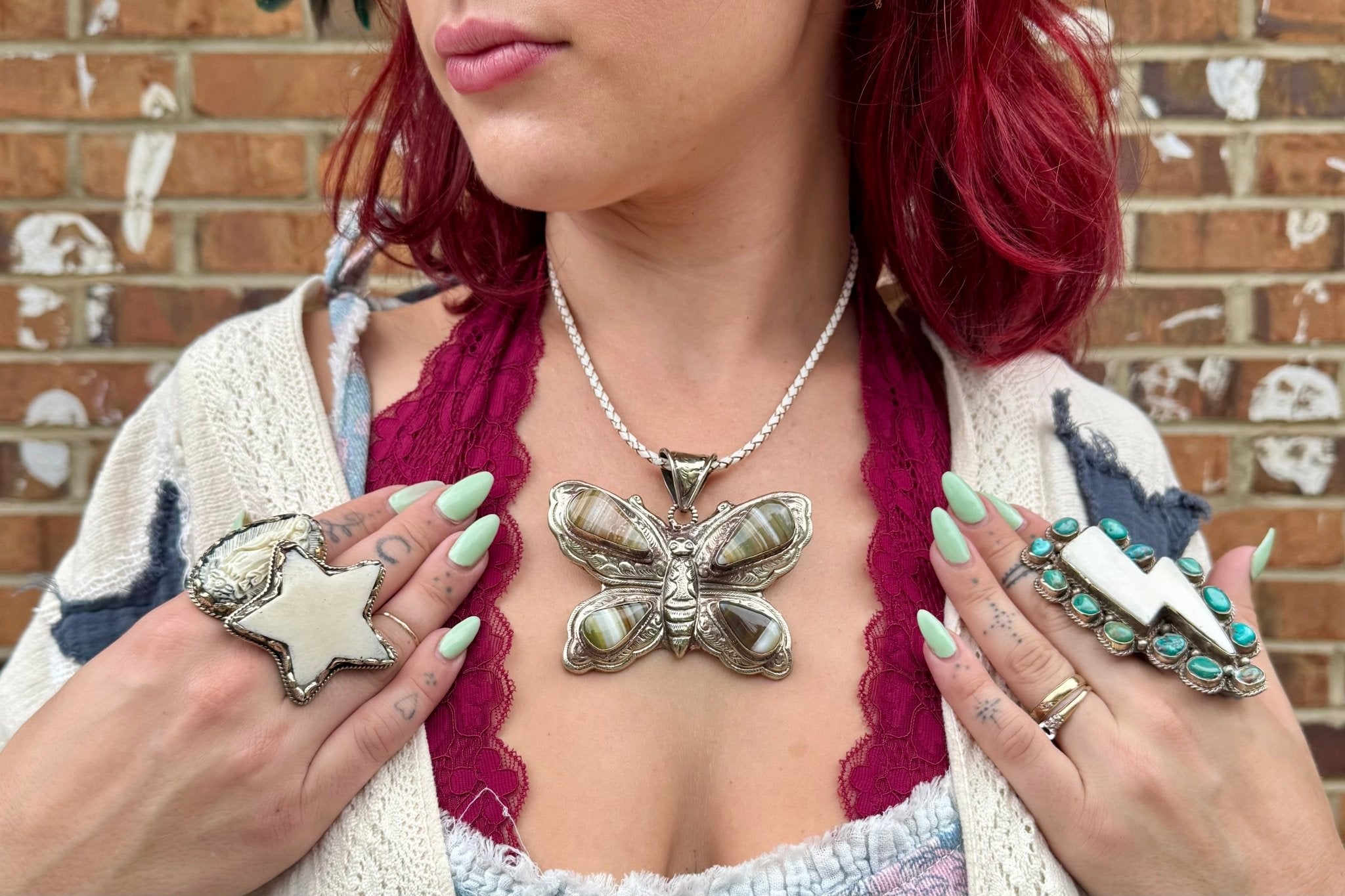 One of a Kind: Betty Butterfly Necklace - ivyandlavyboutique Spirit Lala