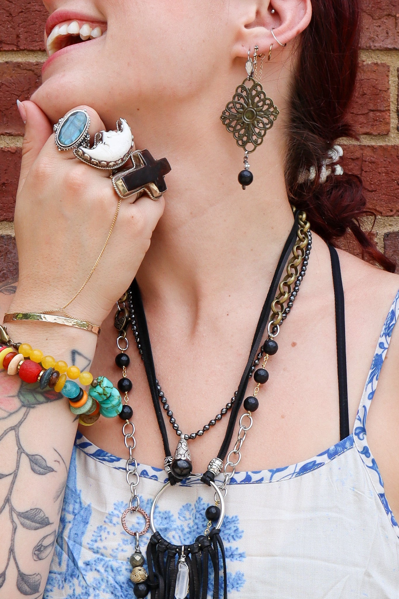 One of a Kind: Diamond Filigree Earrings - ivyandlavyboutique Spirit Lala