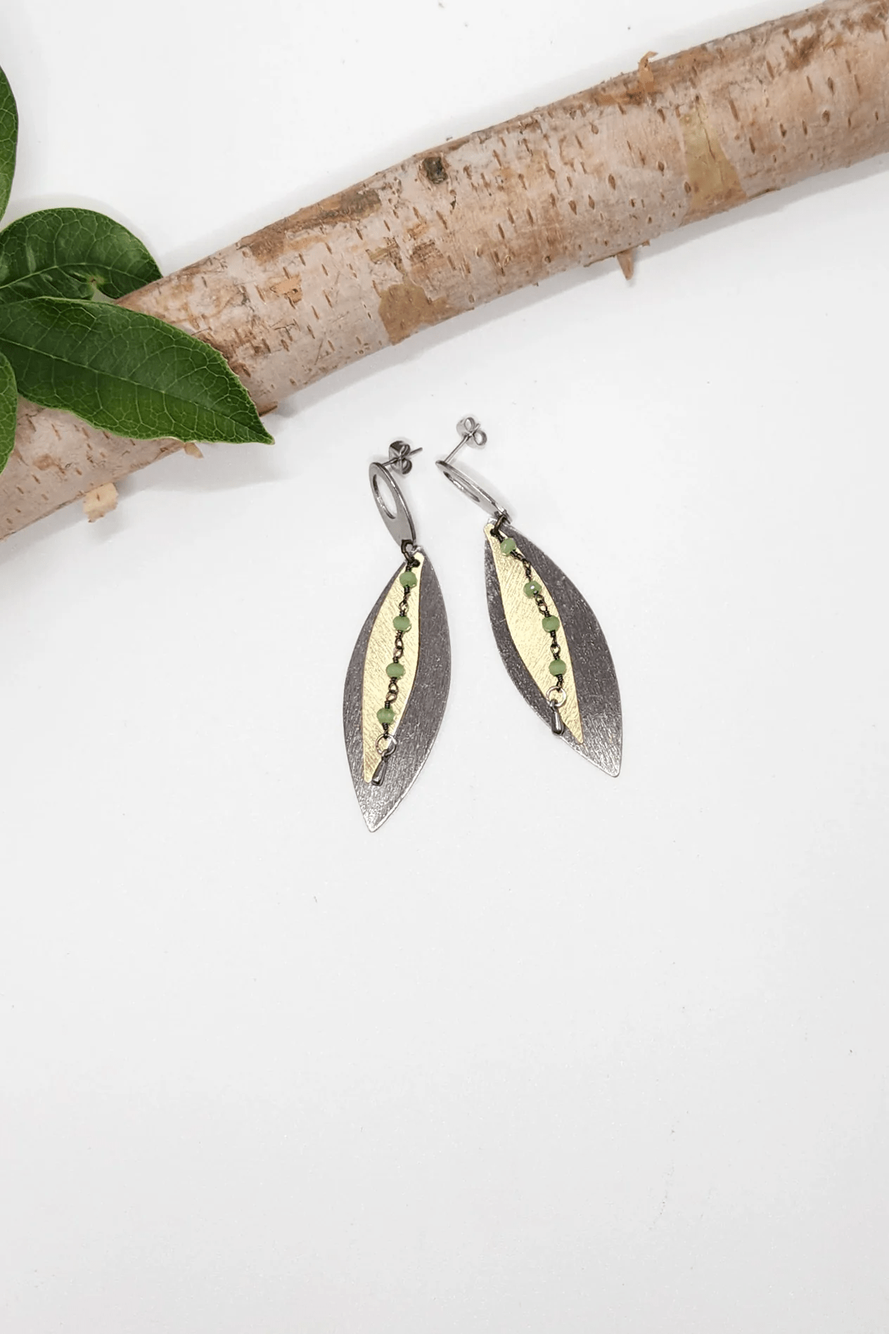 One of a Kind: Green Flame Earrings - ivyandlavyboutique Spirit Lala