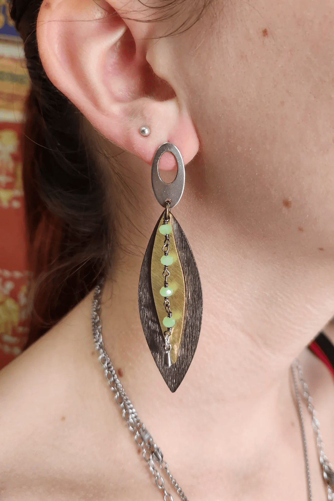 One of a Kind: Green Flame Earrings - ivyandlavyboutique Spirit Lala