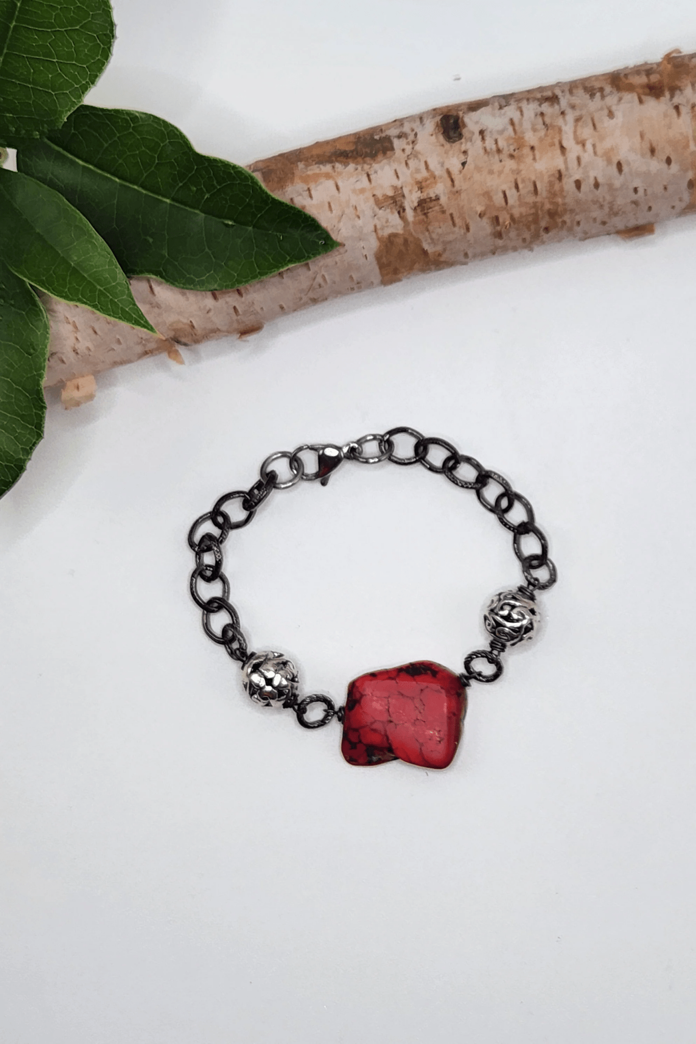 One of a Kind: Jasper Statement Bracelet - ivyandlavyboutique Spirit Lala