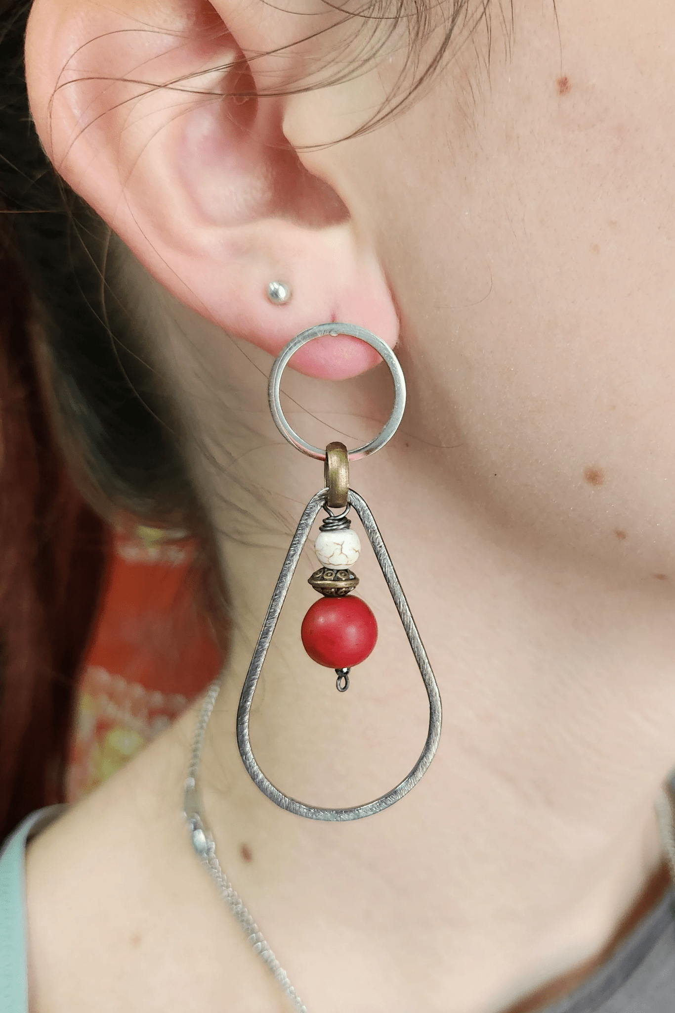 One of a Kind: Jasper Tear Drop Earrings - ivyandlavyboutique Spirit Lala