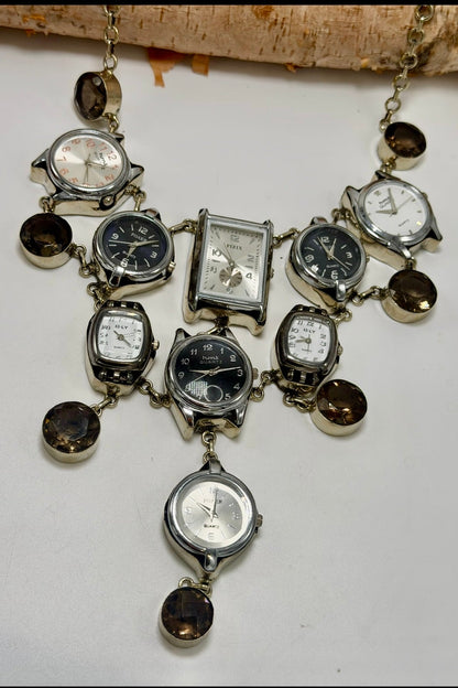 Only Time Will Tell Statement Necklace - ivyandlavyboutique ivyandlavyboutique