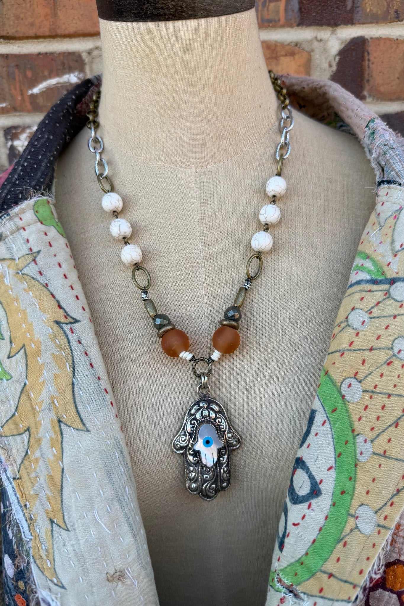 OOAK All Seeing Hand Necklace - ivyandlavyboutique ivyandlavyboutique