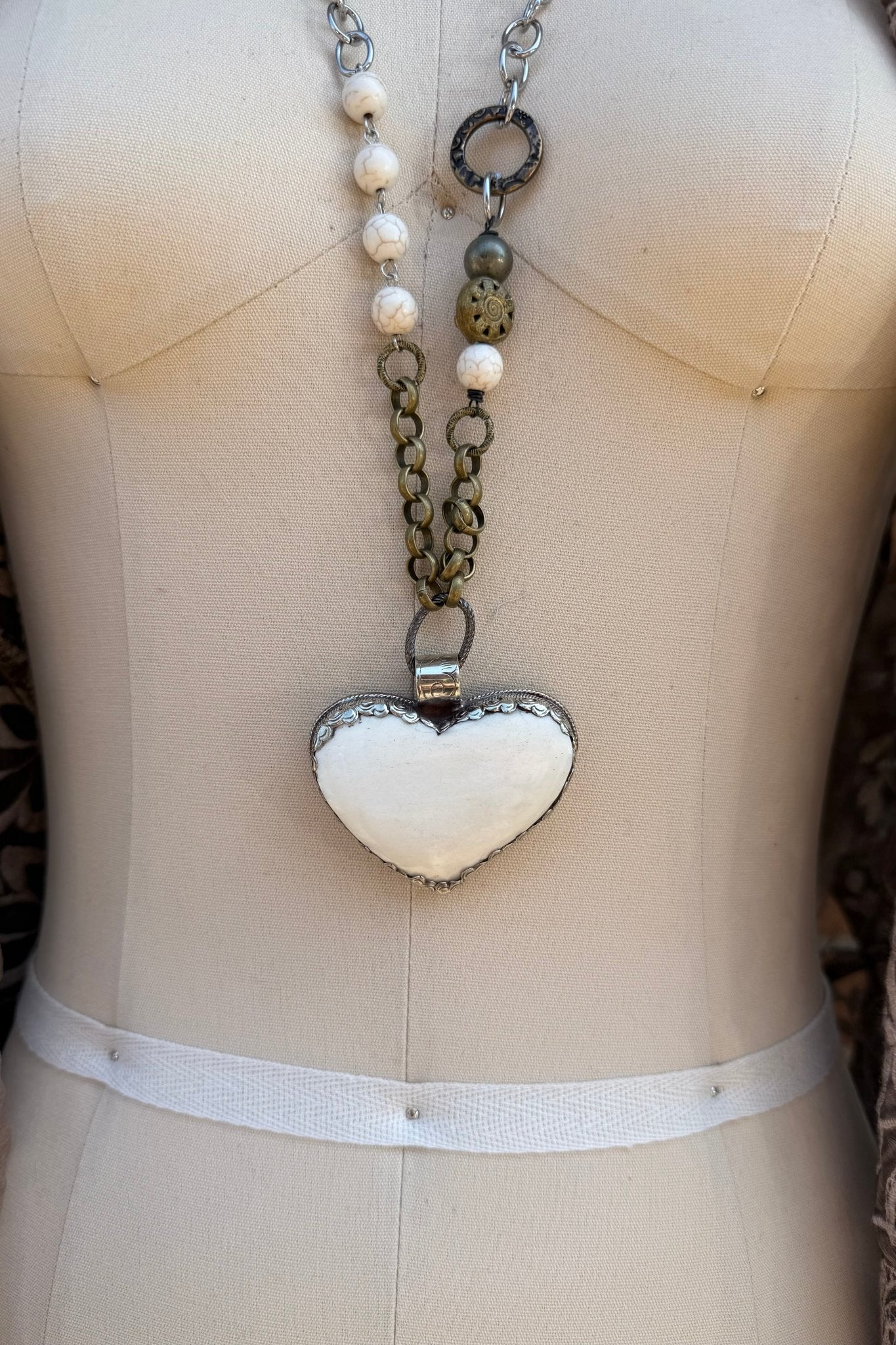 OOAK Big Heart Necklace - ivyandlavyboutique ivyandlavyboutique