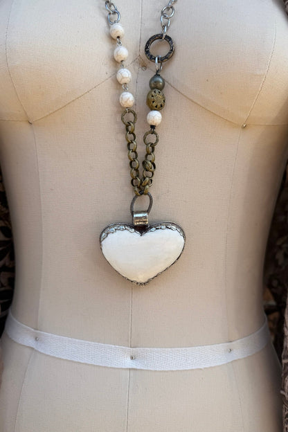OOAK Big Heart Necklace - ivyandlavyboutique ivyandlavyboutique