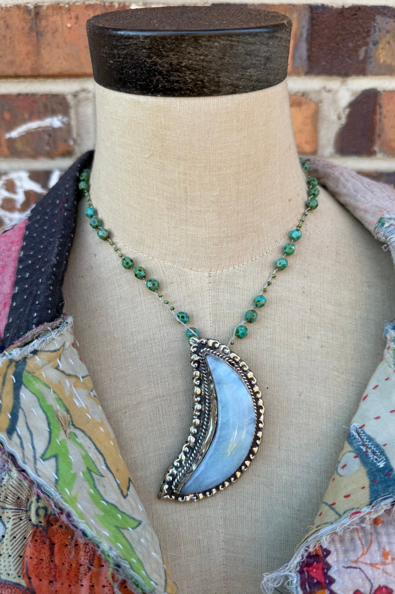 OOAK Crescent Moon Necklace - ivyandlavyboutique ivyandlavyboutique