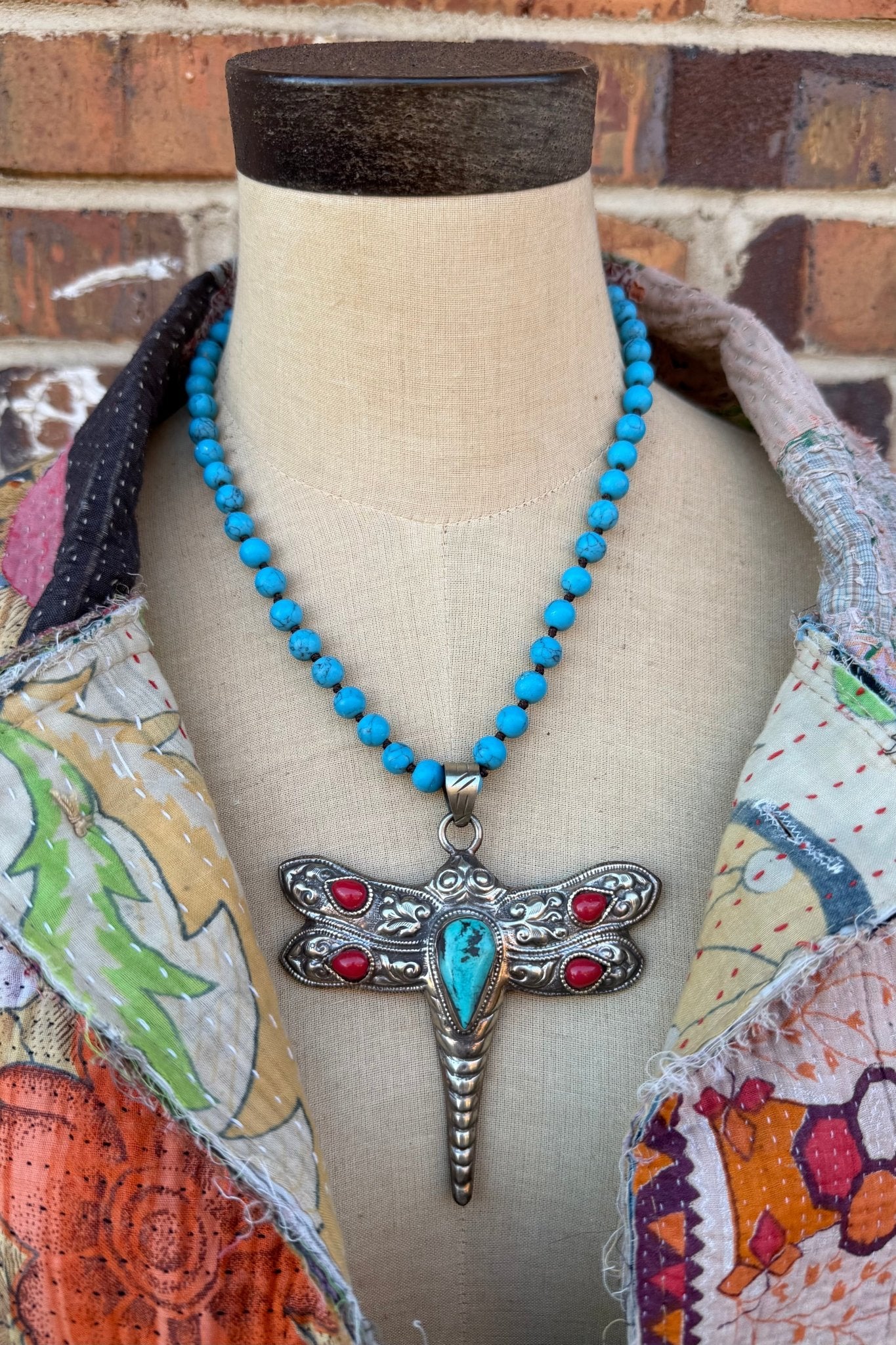 OOAK Dragonfly Necklace - ivyandlavyboutique ivyandlavyboutique
