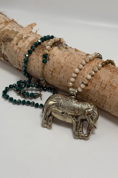 OOAK Elephant Necklace - ivyandlavyboutique ivyandlavyboutique