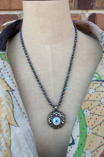 OOAK Eyes See You Shortie Necklace - ivyandlavyboutique ivyandlavyboutique