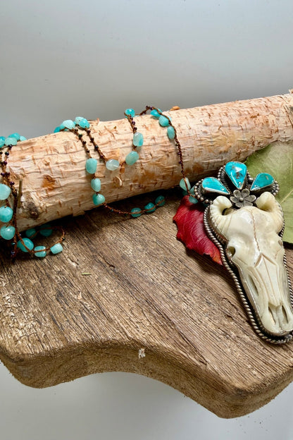 OOAK Rams Head Necklace - ivyandlavyboutique ivyandlavyboutique