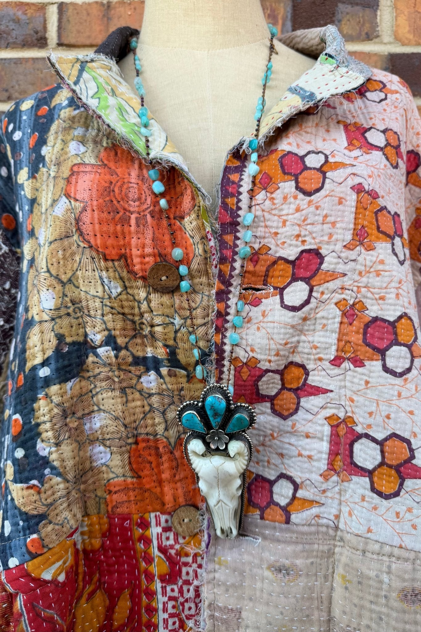 OOAK Rams Head Necklace - ivyandlavyboutique ivyandlavyboutique