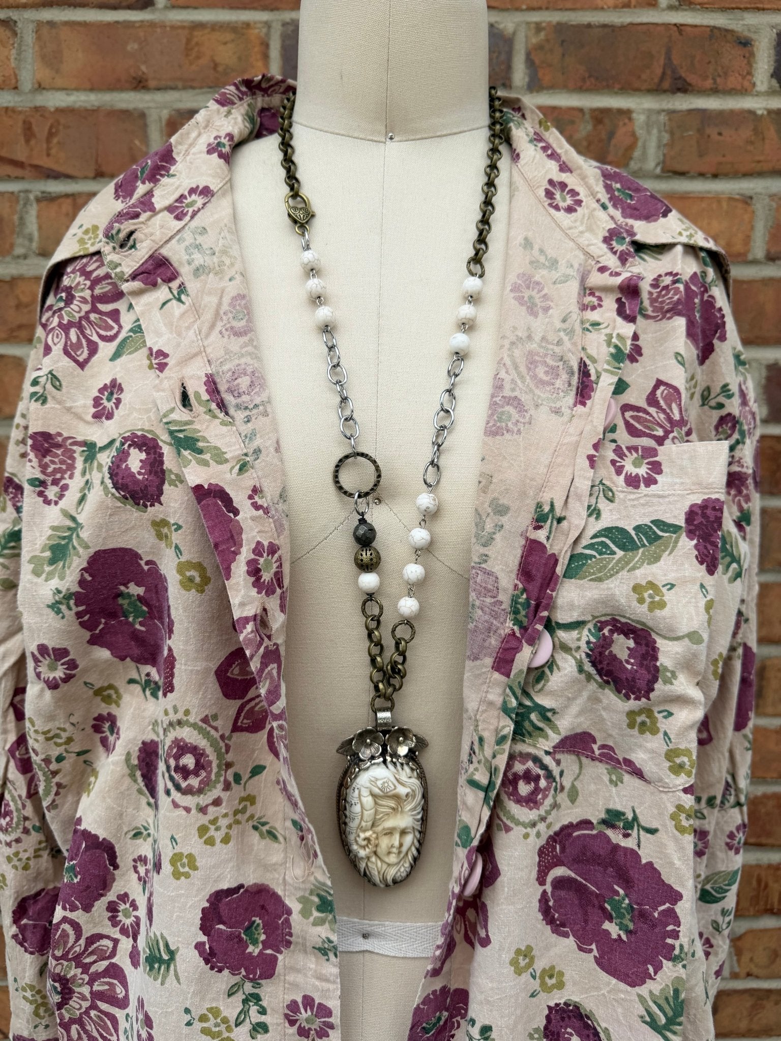 Ooak Sea Voyage Statement Necklace - ivyandlavyboutique ivyandlavyboutique