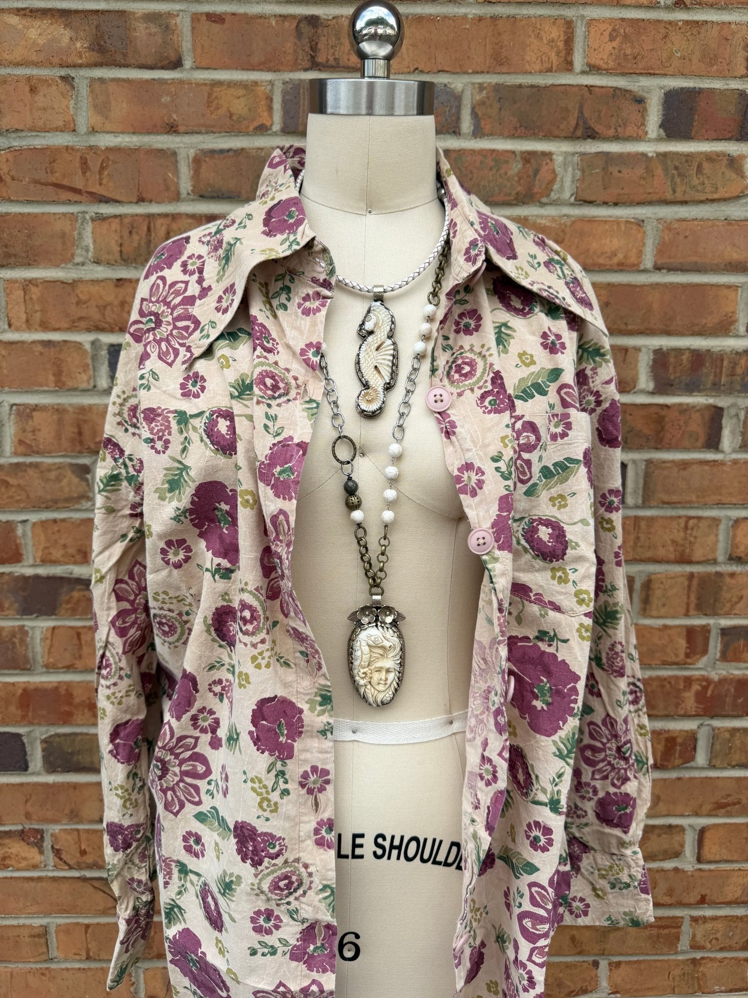 Ooak Sea Voyage Statement Necklace - ivyandlavyboutique ivyandlavyboutique