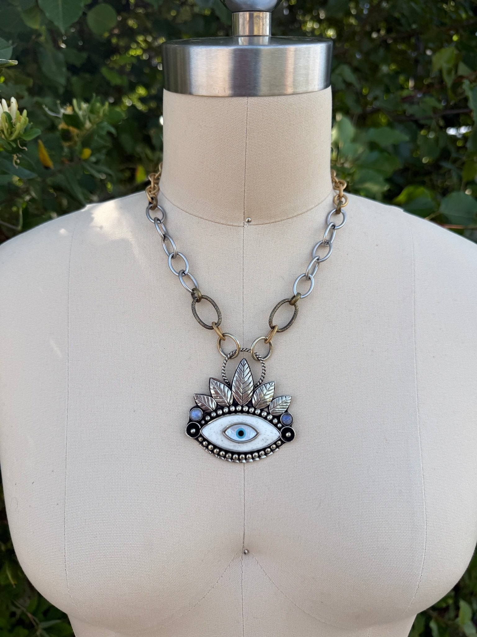 OOAK Staring Contest Necklace - Basic Gold Stainless - ivyandlavyboutique ivyandlavyboutique
