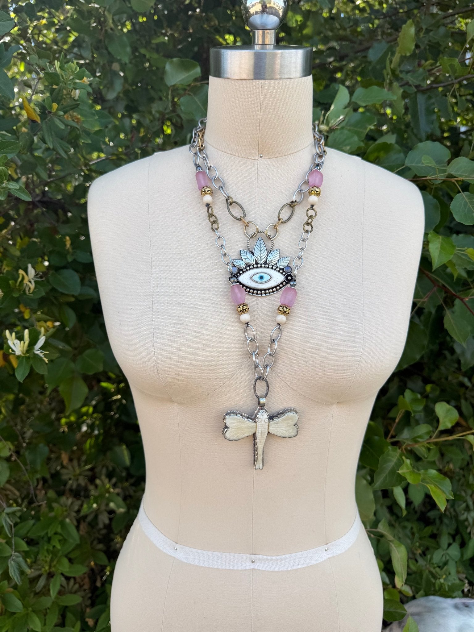 OOAK Staring Contest Necklace - Basic Gold Stainless - ivyandlavyboutique ivyandlavyboutique