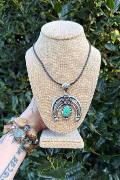 OOAK Tibetan Pendant on Leather - ivyandlavyboutique ivyandlavyboutique