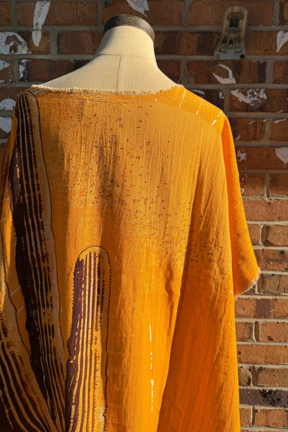 Orange Hues desert Hi Lo Top - ivyandlavyboutique I LOVE LINEN
