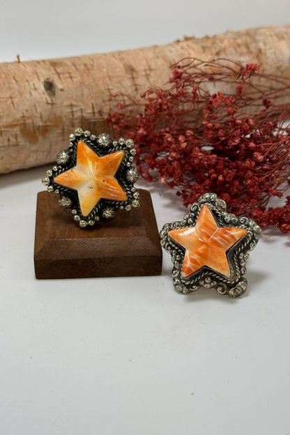 Orange star Ring - ivyandlavyboutique ivyandlavyboutique