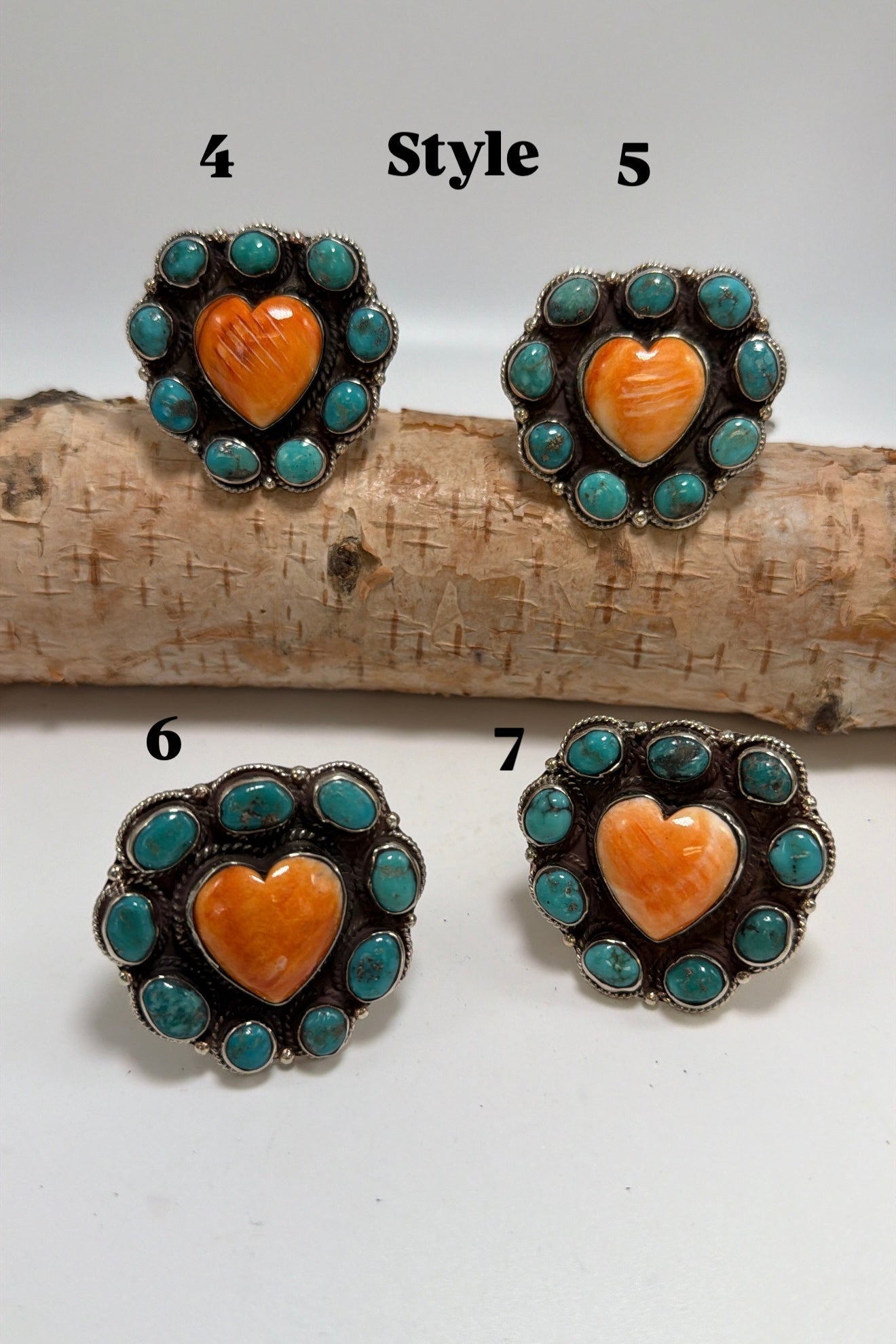 Orange Starburst Heart - ivyandlavyboutique ivyandlavyboutique