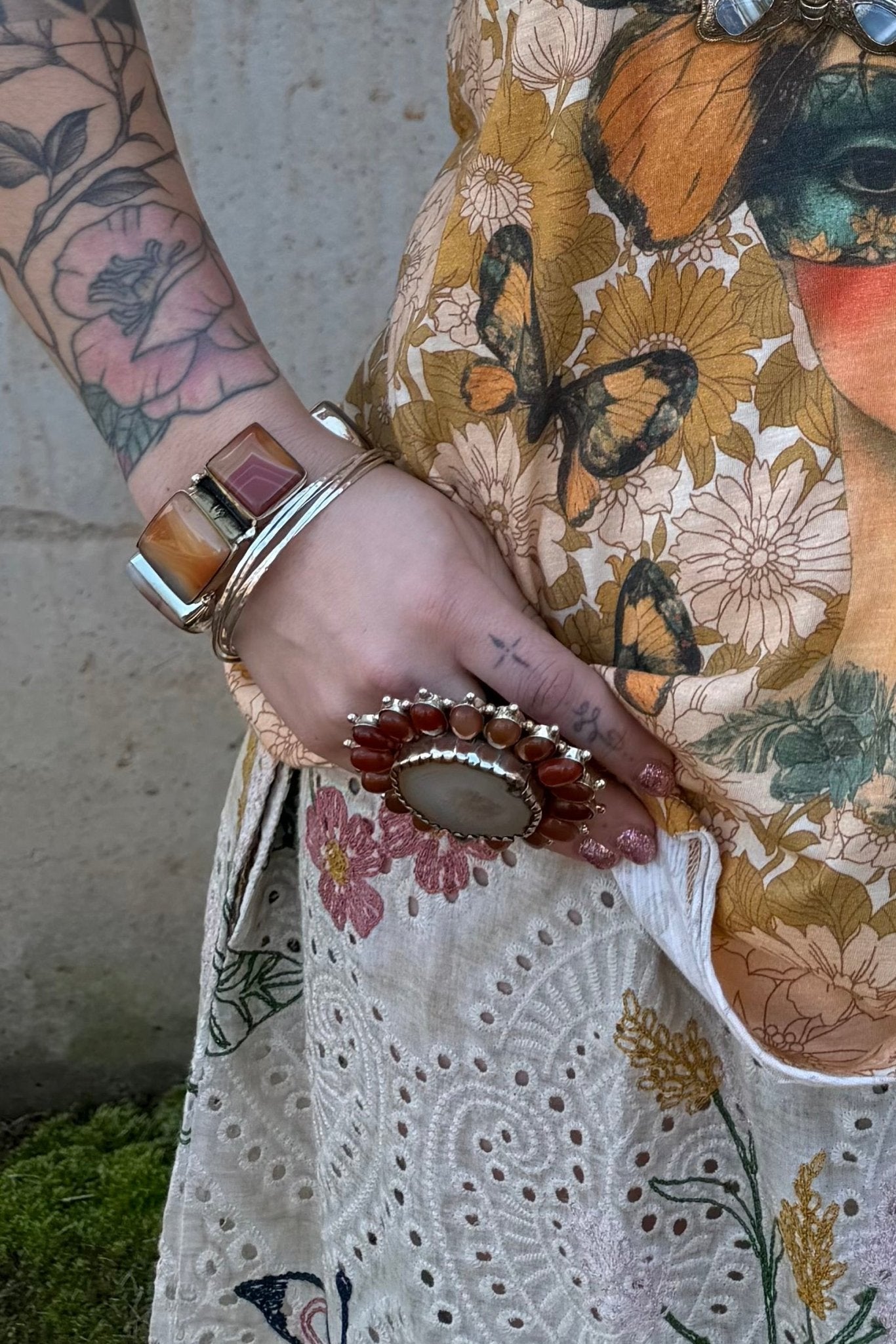 Orange Swirl Ring - ivyandlavyboutique ivyandlavyboutique