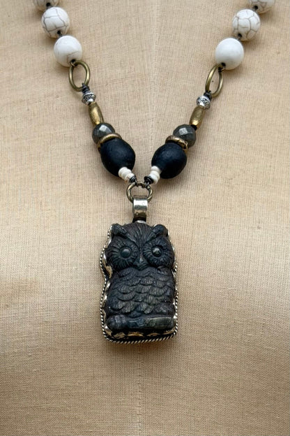 Owl Charm Handmade Necklace - ivyandlavyboutique ivyandlavyboutique