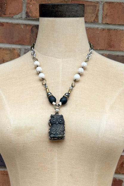 Owl Charm Handmade Necklace - ivyandlavyboutique ivyandlavyboutique