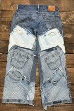 Patched On Up Jeans - ivyandlavyboutique Jaded Gypsy