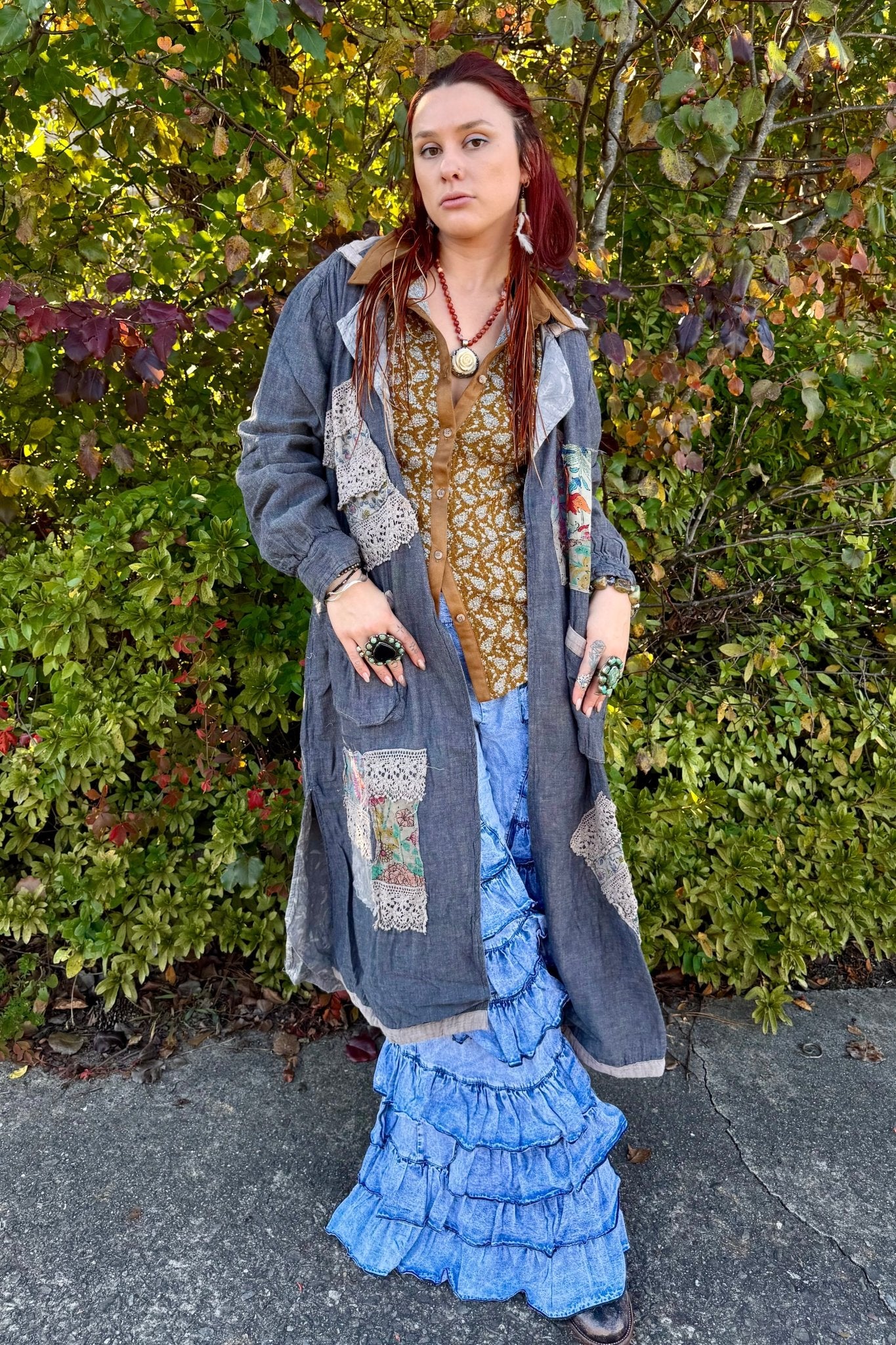 Patched Up Duster - ivyandlavyboutique Jaded Gypsy