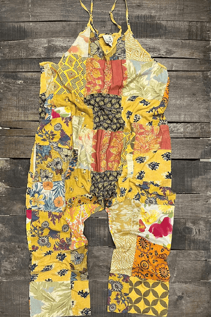 Patchwork Dreams Patchwork Romper - ivyandlavyboutique Jaded Gypsy