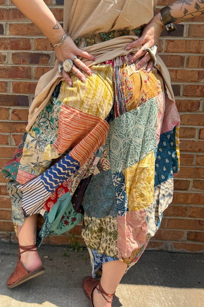 Patchwork Sunrise Pant - ivyandlavyboutique Jaded Gypsy