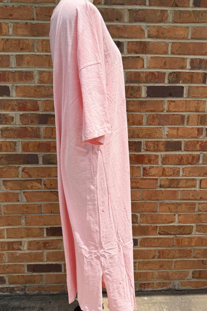 Peace 3/4 Sleeve T-Shirt Dress - ivyandlavyboutique ivyandlavyboutique